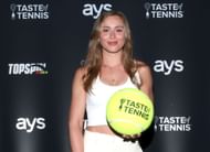 Paula Badosa at the Taste Of Tennis Indian Wells event.